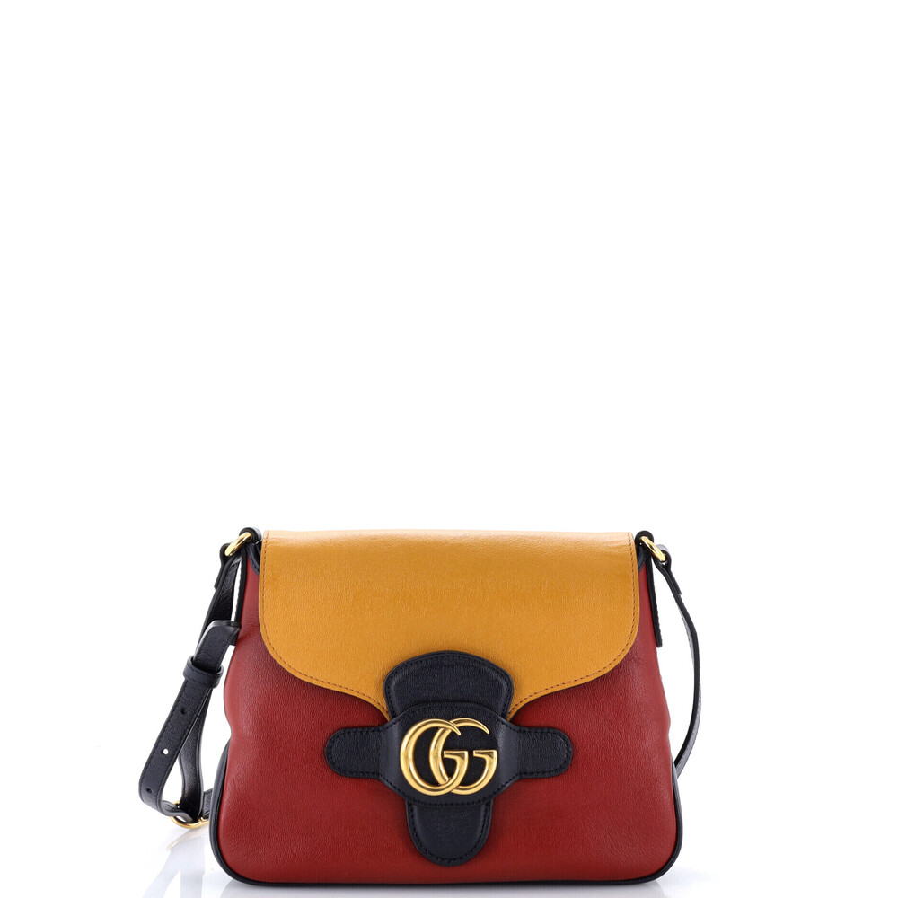 Gucci Small Dahlia Messenger Bag Leather